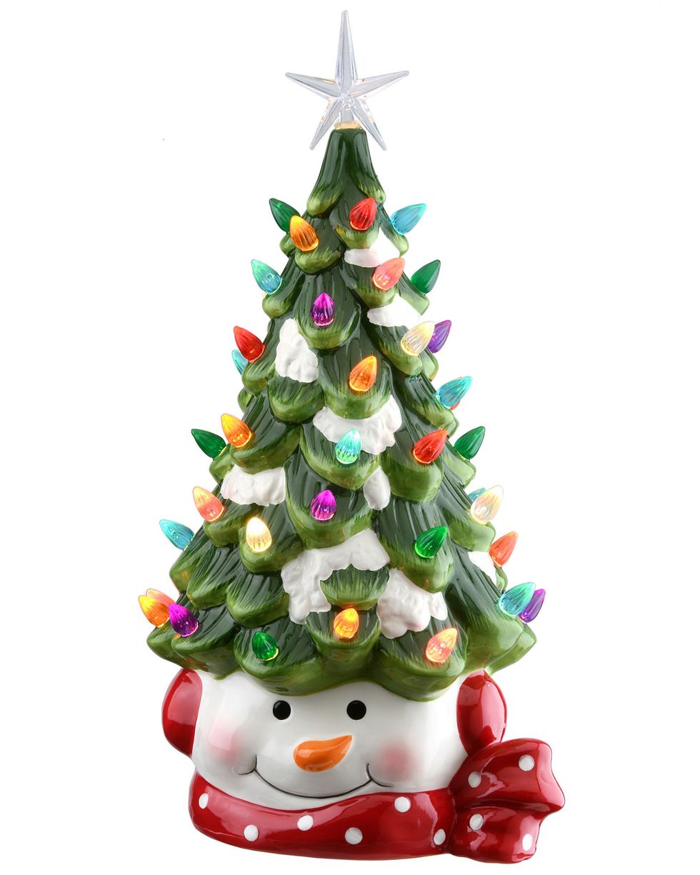 Christmas Tree with Snowman Base