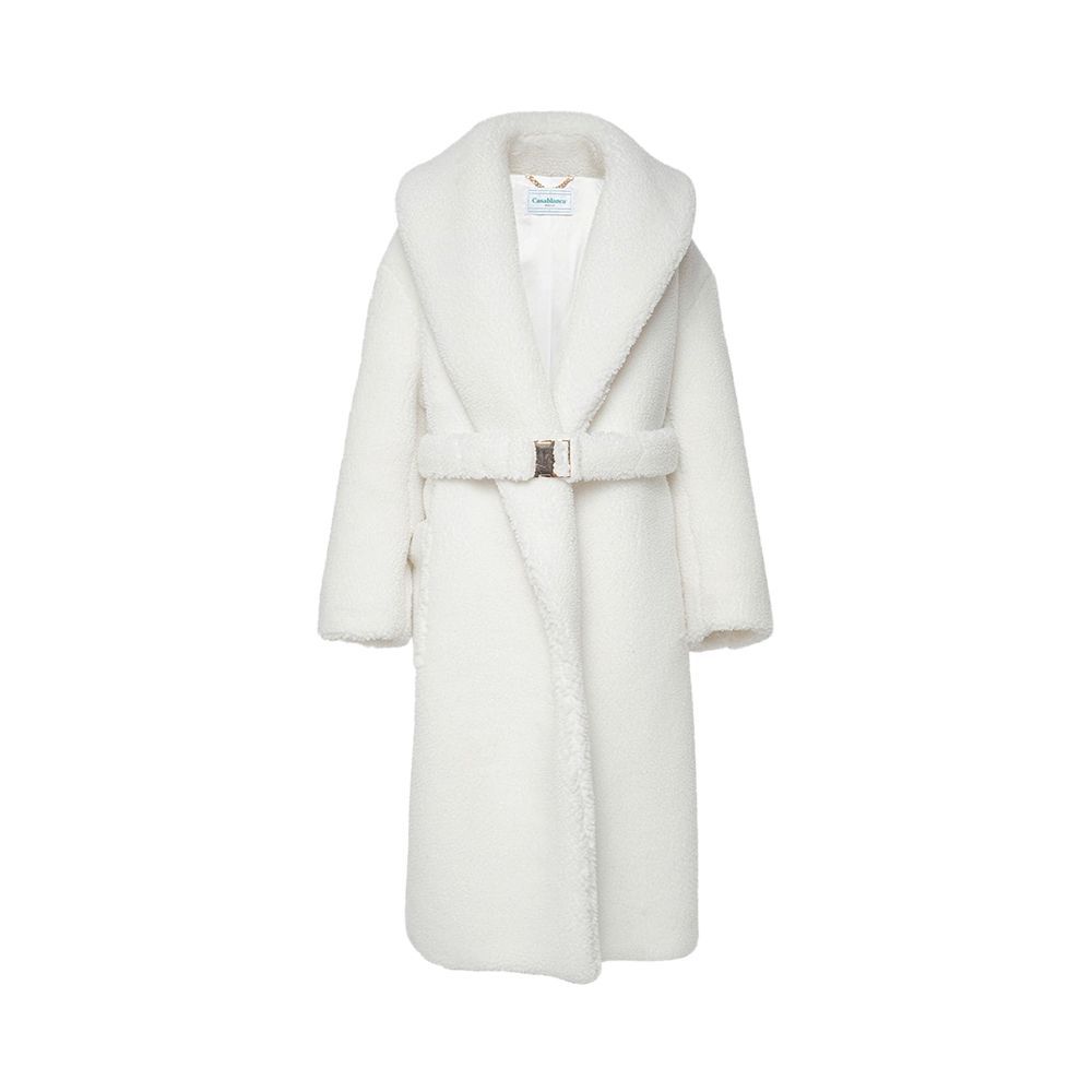 Recycled Polyester Shearling Coat