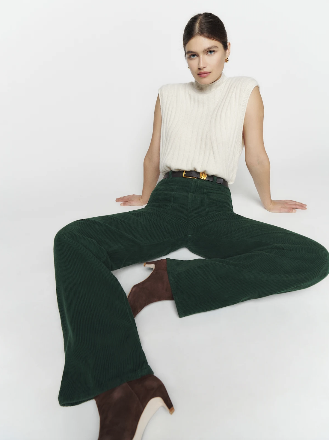  Other Stories cotton stretch corduroy pants in off white  CREAM  ASOS