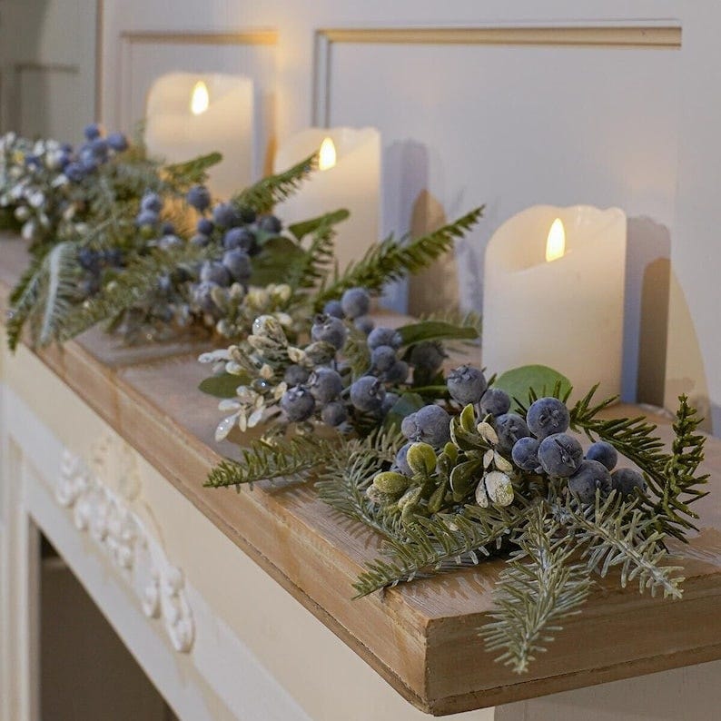  Eucalyptus & Berries Garland