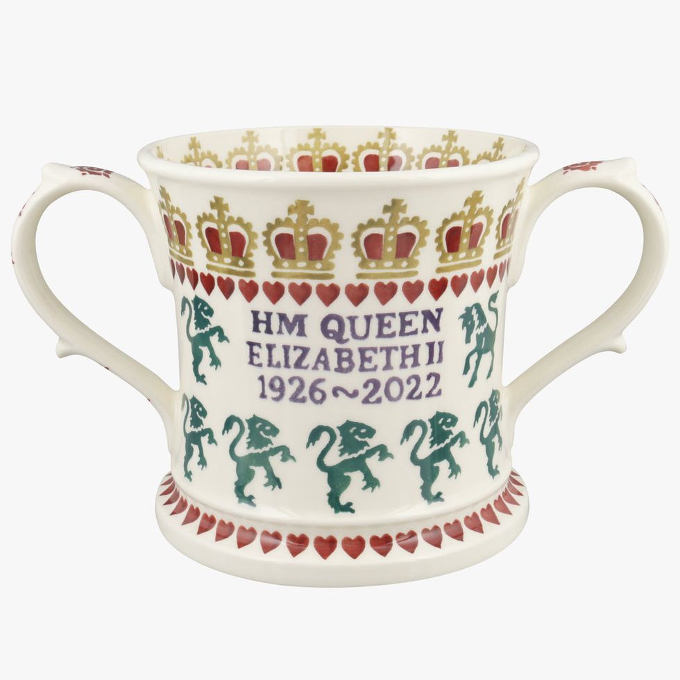 Queen Elizabeth II Large Two Handled Mug
