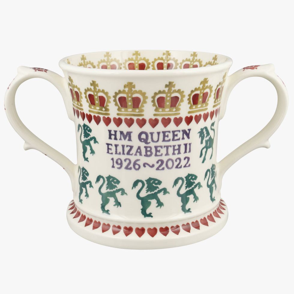 Queen Elizabeth II Large Two Handled Mug