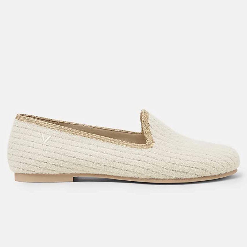VIVAIA Kimberly Round-Toe Wool Loafers