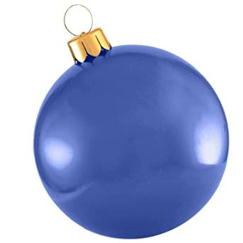 18" Holiball Inflatable Dark Blue Ornament