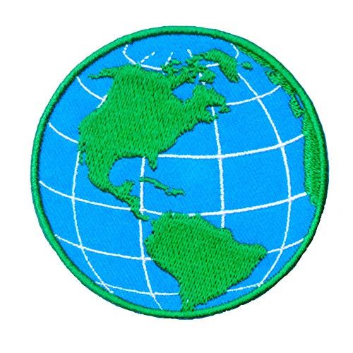 Earth Planet Embroidered Iron On Patch