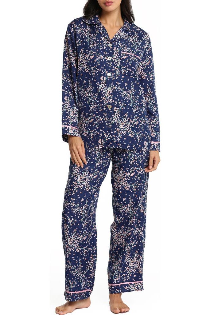 Cheri Blossom Cotton & Silk Pajamas