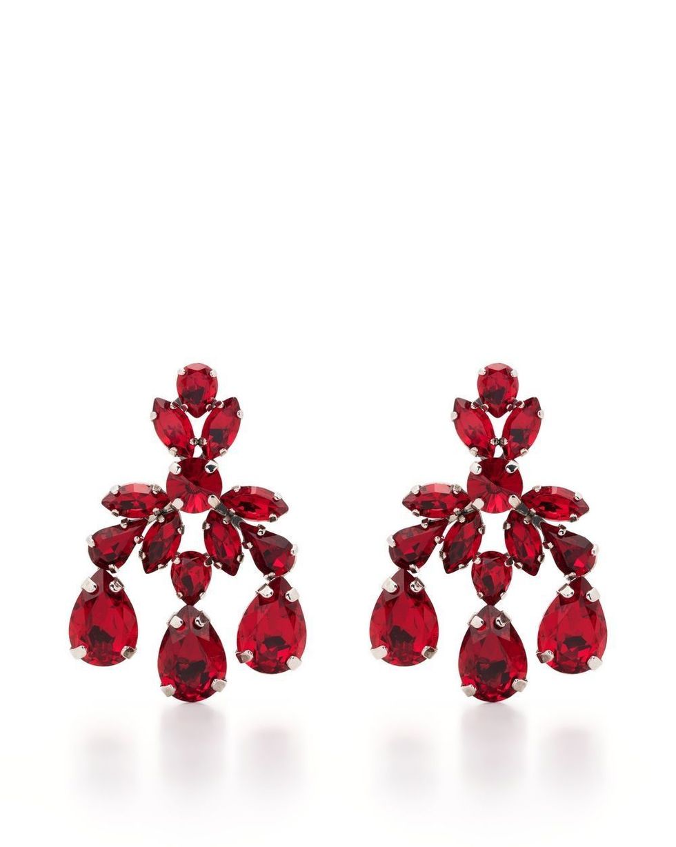 Lovisa Glass Rhinestone Loop Drop Earrings Heavy Gift Fashion Lady Party  Jewelry