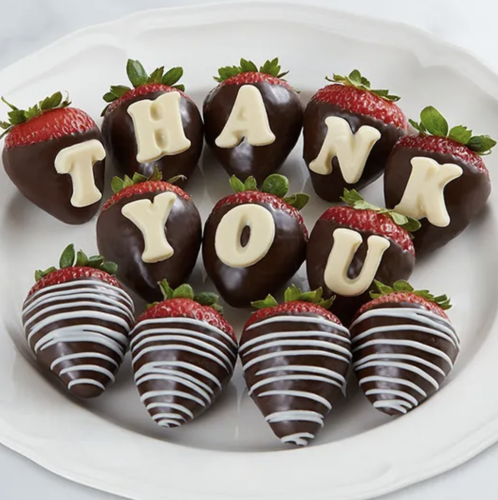 Thank You Chocolate Covered Strawberries