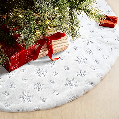 Snowflake Christmas Tree Skirt
