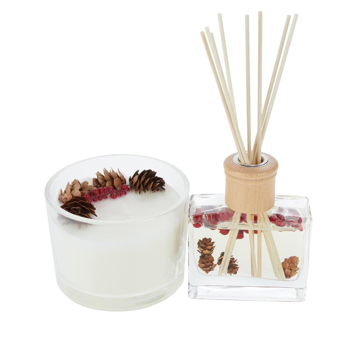 Red Berries Holiday Diffuser & Candle Set