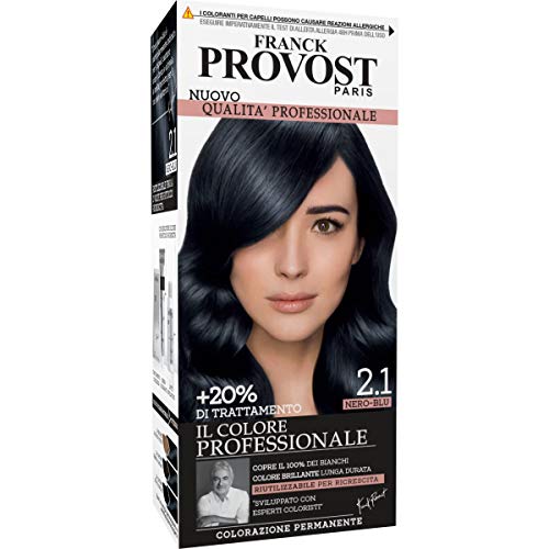 capelli neri blu naturali