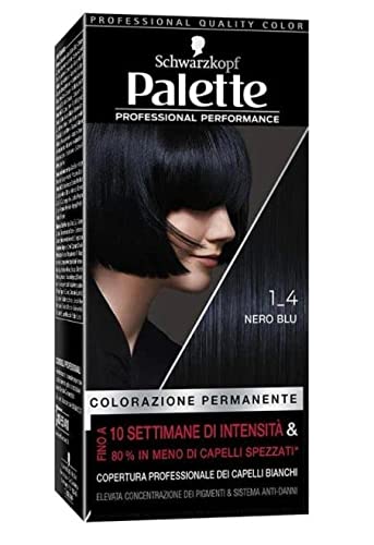 capelli neri blu naturali