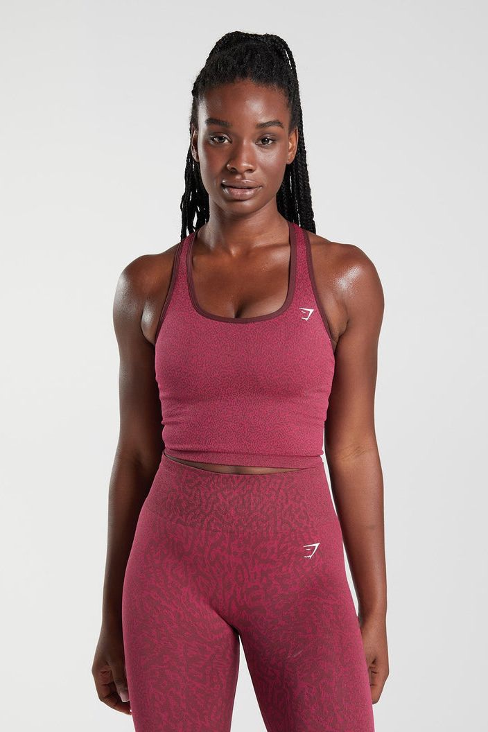 Gymshark Womens Size XS Pink Tie Dye Racerback Workout Yoga Running Sports  Bra