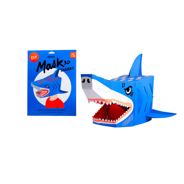 Máscara de tubarão 3D