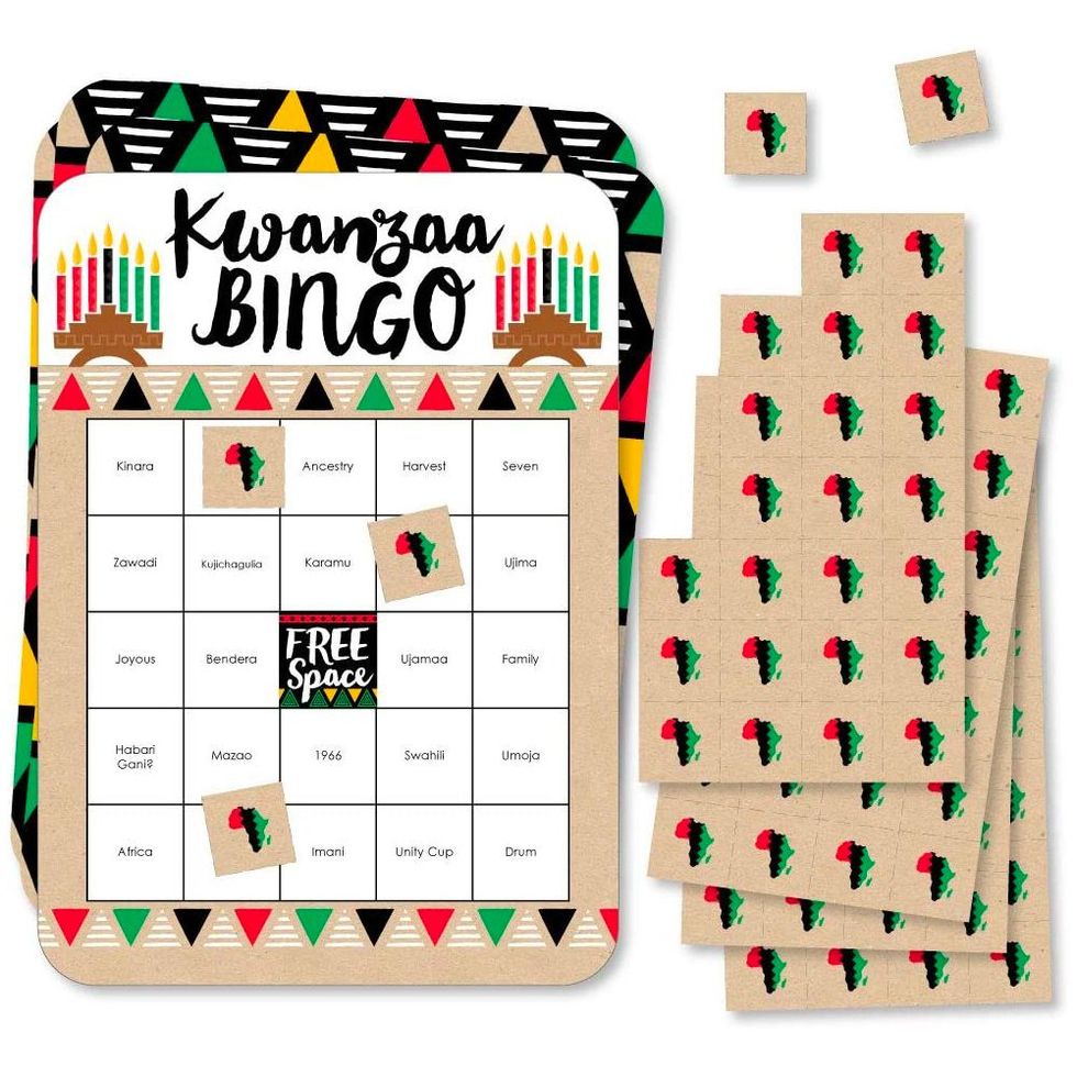 Happy Kwanzaa — Bingo Cards and Markers