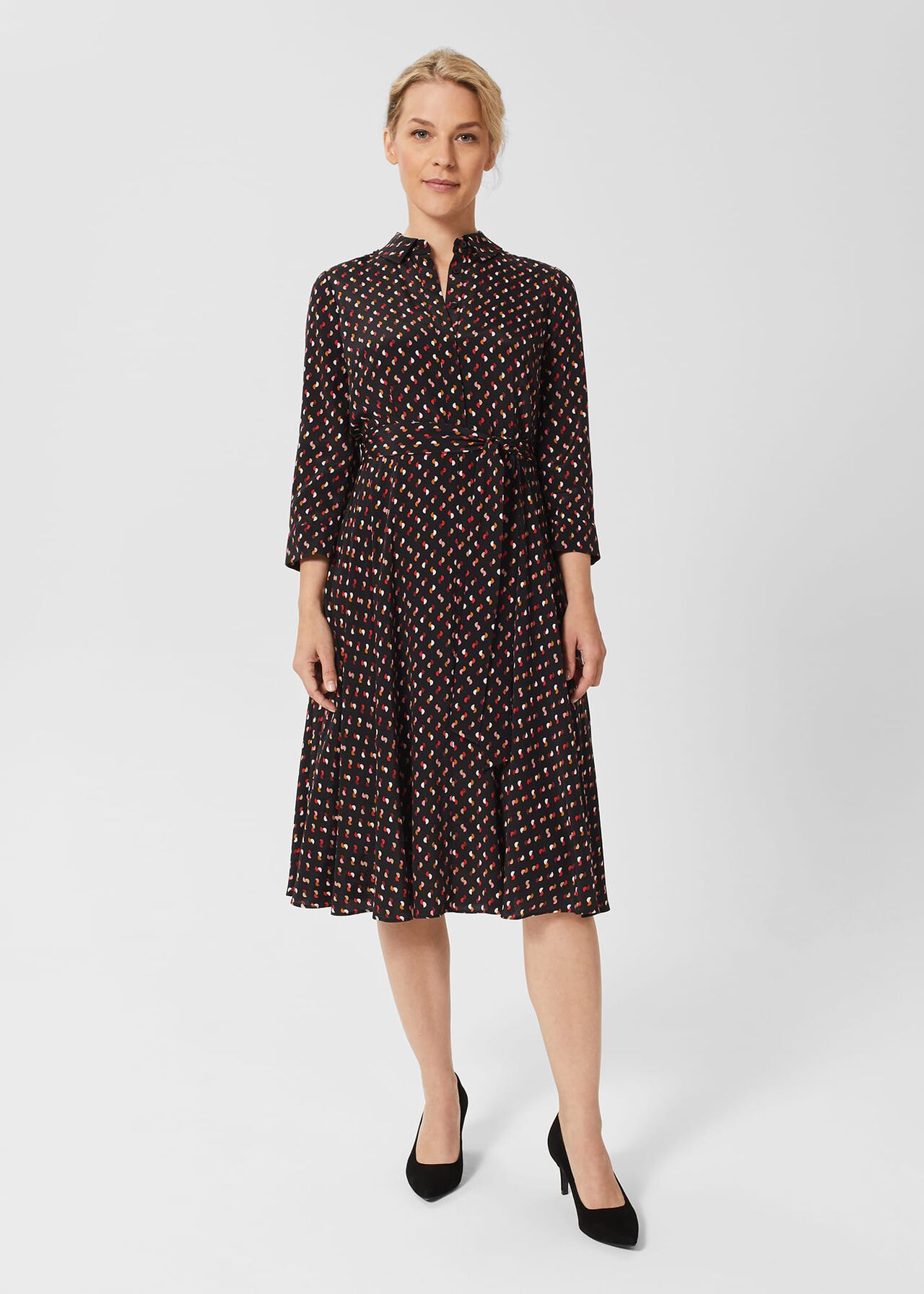 Whistles triangle shop print shirt dress