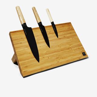 Bamboo Magnetic Knife Block