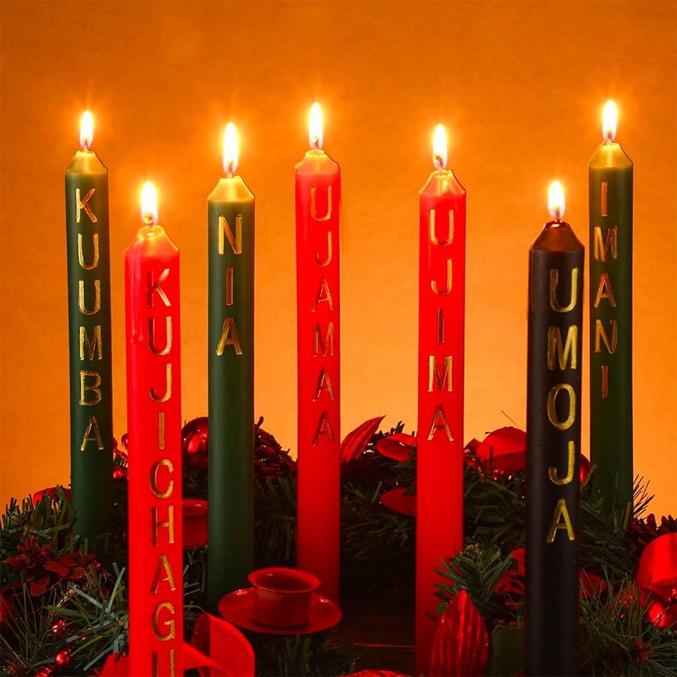 7 Pieces Kwanzaa Candles Set with Words