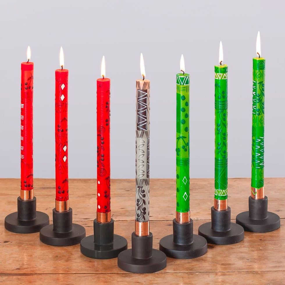 Kwanzaa Taper Candles
