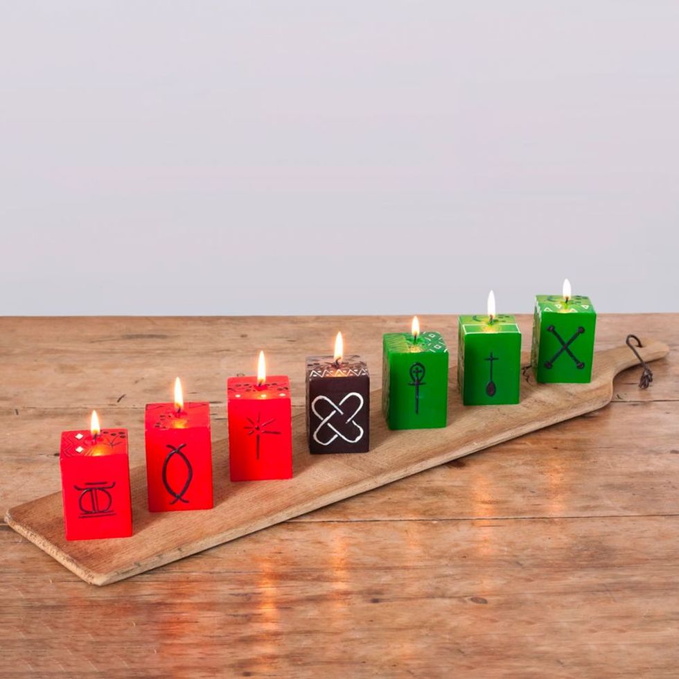 Kwanzaa Cube Candle Set