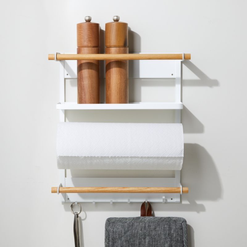 Magnetic Paper Towel Holder Wall Mounted Kitchen Fridge Adjustable Towel  Paper Roll Racks Plastic Toilet Paper Storage Shelves - AliExpress