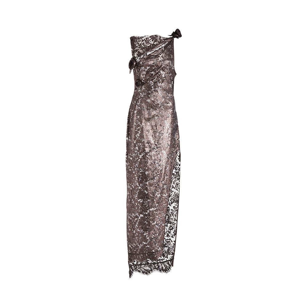 Asymmetric Lace Maxi Dress Asymmetric Lace Maxi Dress
