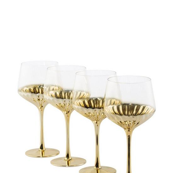 Art Deco Wine Glasses (Set of 4)