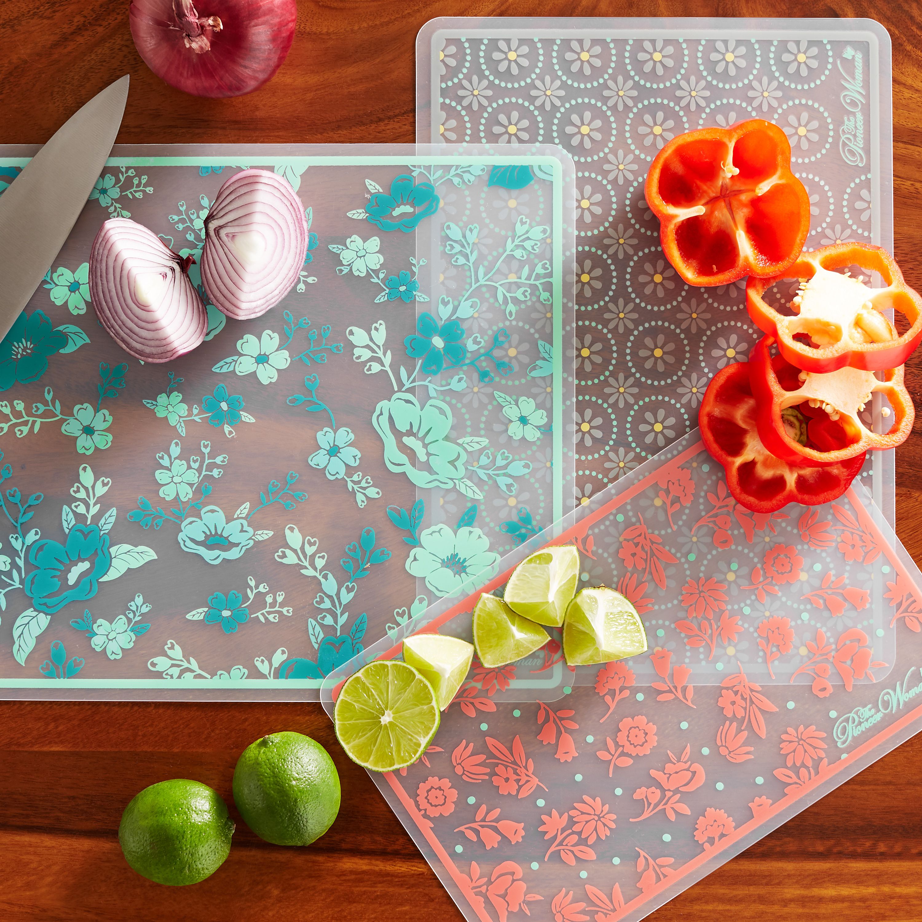The Pioneer Woman Evie 3-Piece Cutting Mats