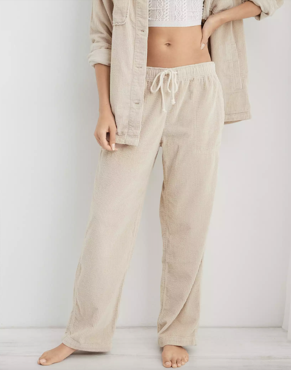Women's White Cotton Beach Pants & Wide Leg Lounge Pants – Elle and Willow