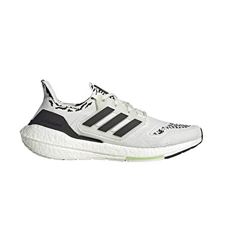 Men's Ultraboost 22 Running Shoe, Non-Dyed/Black/Almost Lime