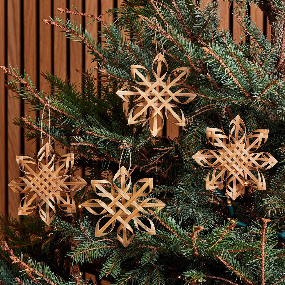West Elm + Marimekko Woven Ornaments
