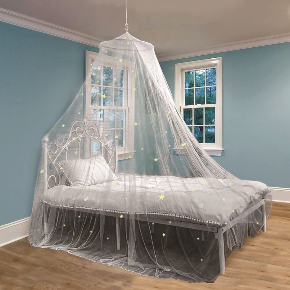 White Bed Canopy 