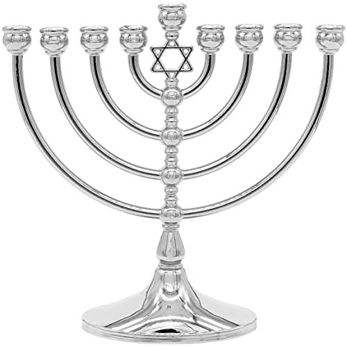Hanukkah Menorah with Traditional Star