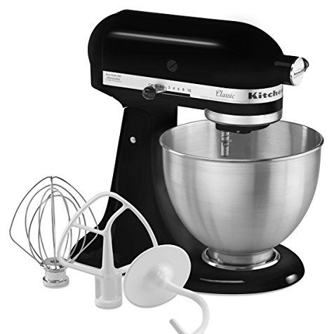Kenwood kMix Stand Mixer for Baking, Stylish Kitchen Mixer with K-beater,  Dough Hook and Whisk, 5L Glass Bowl, Removable Splash Guard, 1000 W, Black  : : Home & Kitchen