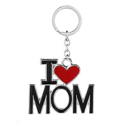 "I Love Mom" Keychain