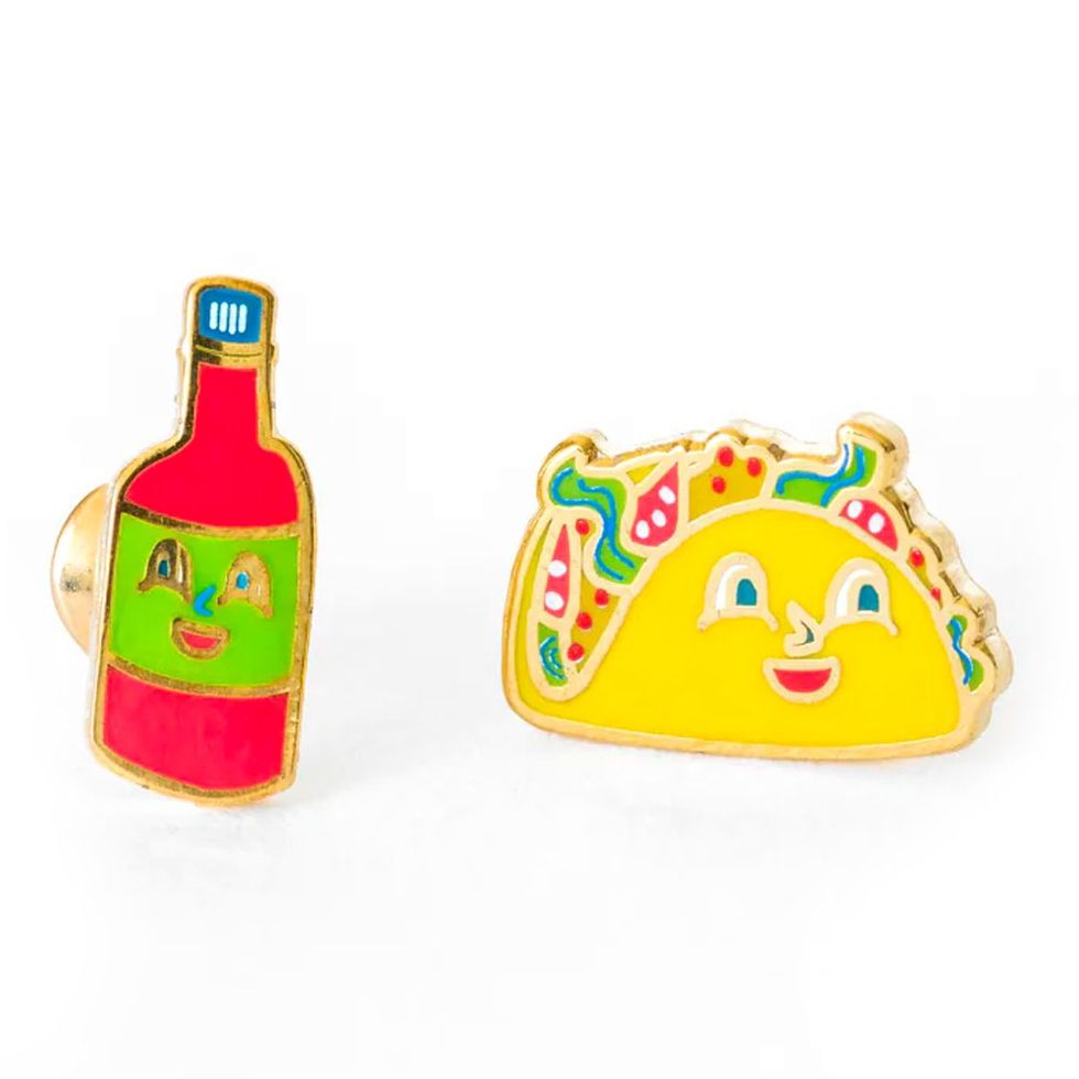Taco and Hot Sauce Mismatched Earrings