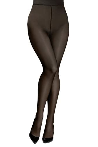Buy Winter Fleece Lined Tights for Women Warm Fake Translucent Nude Tights Fleece  Pantyhose (Black,85g), Nude at