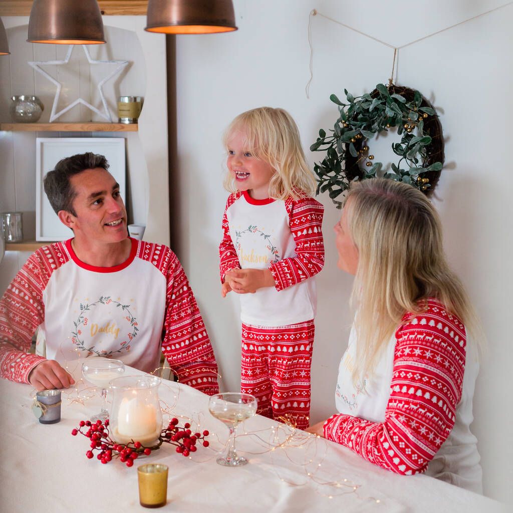 Personalised family pyjama online set