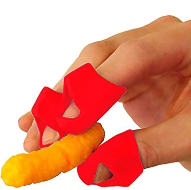 Finger Covers for Cheesy Food