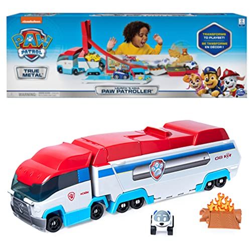 PAW Patrol, Paquete de 6 juguetes coleccionables de película de metal real,  juguetes preescolares a escala 1:55, juguetes para niños y niñas a partir