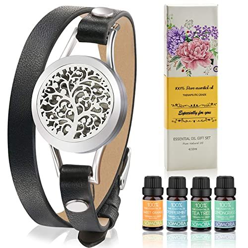 Aromatherapy Essential Oil Diffuser Bracelet Gift Set