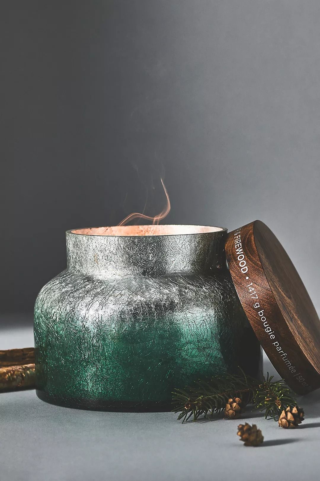 Capri Blue Giant Fir & Firewood Glass Jar Candle