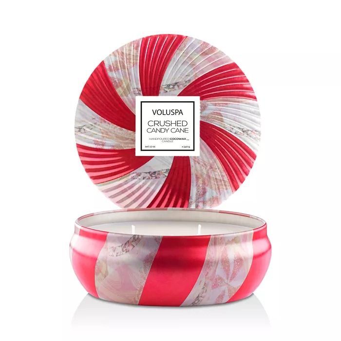 Crushed Candy Cane Three Wick Candle