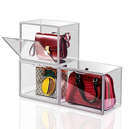 Amazon.com: Purse Organizer for Closet, Clear Shelf Dividers,Adjustable  Acrylic Shelf Divider for Clothes Purses Handbag Closet Organizer,  Adjustable for Bedroom, Kitchen, Cabinets,Acrylic Bookshelf (4 dividers) :  Home & Kitchen