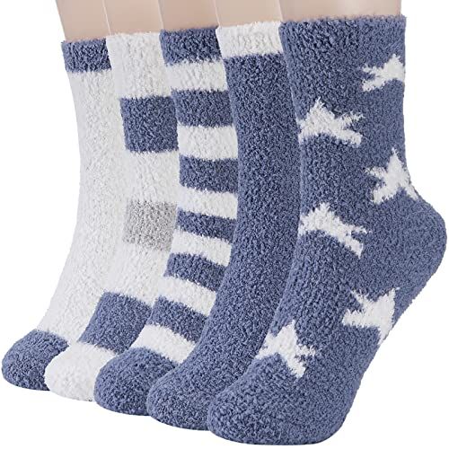 Comprar 5 pares de calcetines para hombre calcetines de lana de punto fríos  suaves y cálidos de invierno