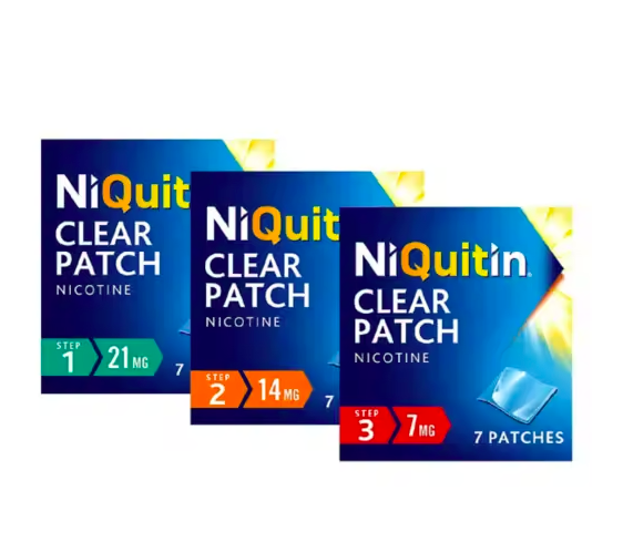 NiQuitin Patches 10 Week Bundle - Steps 1, 2 & 3