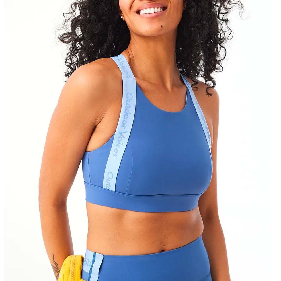 Outdoor Voices Women's' Sports Bra Padded High Coverage TechSweat