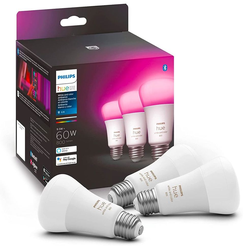 Philips Hue White and Color Ambiance Smart Bulbs (3-Pack)