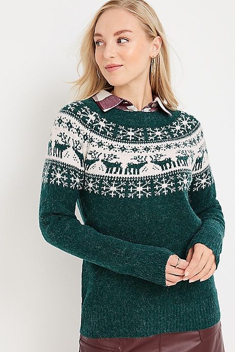 Reindeer Fair Isle Sweater