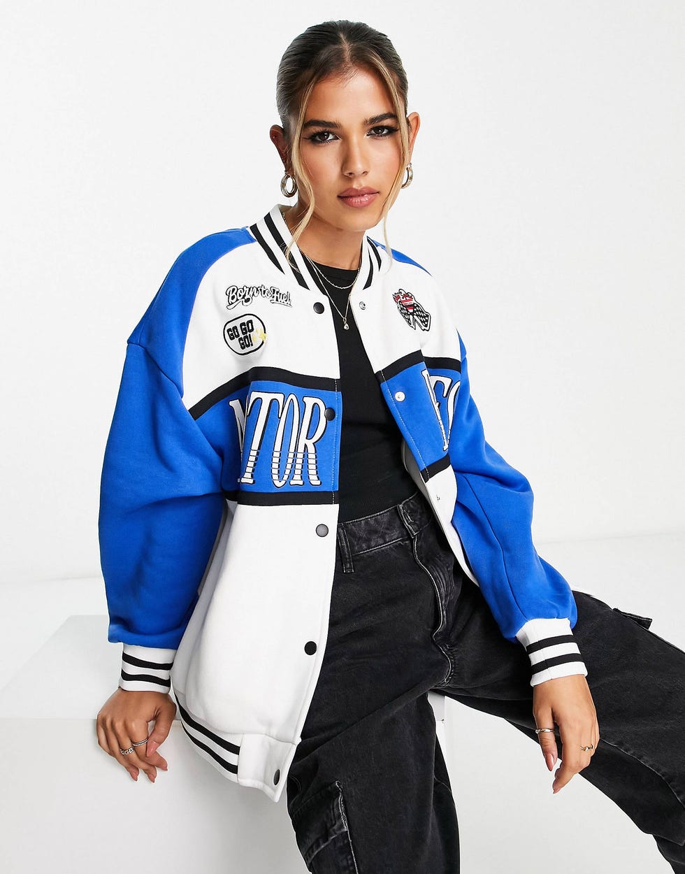 Hailey Bieber Wears an Oversized Motocross Jacket With a Micro Mini Skirt